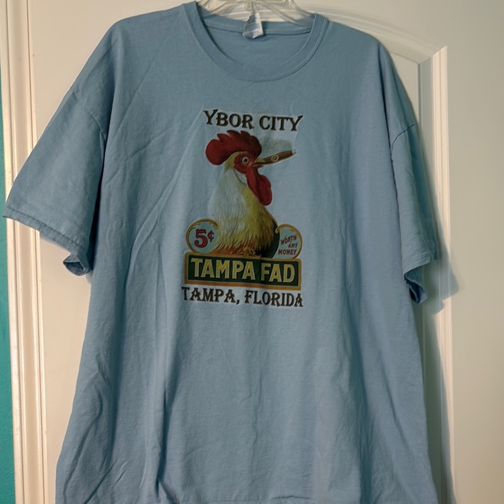 Ybor City Port and Company Blue Short Sleeve Tee